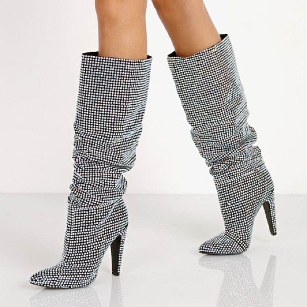 Steve Madden Crushing Rhinestone boots
